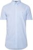 Gant casual overhemd korte mouw lichtblauw effen katoen wijde fit online kopen