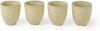 HKliving Mok Yellow Gradient ceramics set van 4 online kopen