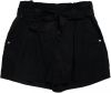 Superdry high waist straight fit short DESERT PAPER BAG SHORTS black online kopen