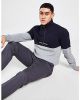 Fred Perry Donkerblauwe Sweater Colourblock Half Zip Sweatshirt online kopen