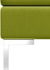VIDAXL Hoekbank sectioneel met kussen stof groen online kopen