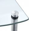VidaXL Kastje 2 laags 30x30x47 cm gehard glas transparant online kopen