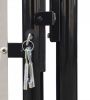 VidaXL Tuinpoort dubbele deur zwart 300 x 250 cm online kopen
