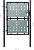 VidaXL Tuinpoort enkele deur zwart 100 x 175 cm online kopen