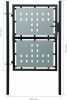 VidaXL Tuinpoort enkele deur zwart 100 x 225 cm online kopen