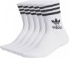 Adidas Originals Sportsokken MIDCUT CREW SOKKEN, 5 PAAR met klassiek merk en strepen(5 paar ) online kopen