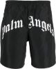 Palm Angels Swimming shorts with logo , Zwart, Heren online kopen
