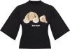 Palm Angels T shirt met logo , Zwart, Dames online kopen
