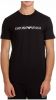 Emporio Armani Logo printed T shirt , Zwart, Heren online kopen