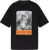 Heron Preston T shirt NF Heron HMAA032C99Jer0030110 , Zwart, Heren online kopen