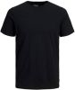 JACK & JONES ESSENTIALS basic T shirt JJEORGANIC van biologisch katoen marine online kopen