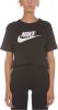 Nike Icon Clash Dames T Shirts Black 61% Katoen, 33% Polyester, 6% Elastaan online kopen