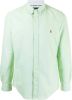Polo Ralph Lauren casual overhemd Slim Fit groen effen 100% katoen online kopen
