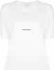 Saint Laurent Rive Gauche T Shirt , Wit, Dames online kopen