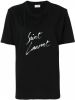 Saint Laurent Oversized T-shirt met logoprint online kopen