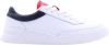 Tommy Hilfiger Sneakers ELEVATED CUPSOLE LEATHER met contrastbeleg in tommy kleuren online kopen