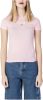 Tommy Jeans T shirt met ronde hals en korte mouwen, logo vooraan online kopen