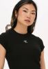Calvin Klein Shirt met ronde hals CK RIB CROPPED SLIM TEE met ck logo op borsthoogte online kopen
