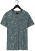 PME Legend Olijf T shirt Short Sleeve V neck Slub Jersey Aop online kopen