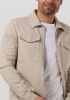 Purewhite Zand Overshirt Twill Overshirt With Zipper And Pockets On Chest online kopen