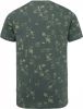 PME Legend Olijf T shirt Short Sleeve V neck Slub Jersey Aop online kopen