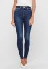 ONLY high waist skinny jeans ONLMILA dark blue denim online kopen