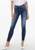 ONLY skinny jeans ONLBLUSH dark blue denim regular online kopen