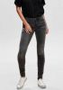 ONLY skinny jeans ONLROYAL dark grey denim online kopen