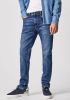Pepe Jeans Long regular hatch pants , Blauw, Heren online kopen
