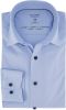 OLYMP Luxor 24/Seven Modern Fit Jersey shirt blauw, Pied De Poule online kopen