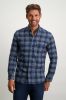 State of Art casual overhemd donkerblauw geruit katoen wijde fit online kopen