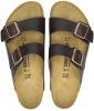 Birkenstock Arizona leren slippers bruin online kopen