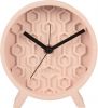 Karlsson Wekkers Alarm clock Honeycomb concrete Roze online kopen