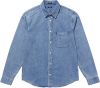Denham Rob Reg shirt cd midden blauw , Blauw, Heren online kopen
