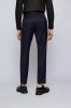 Hugo Boss pantalon mix en match donkerblauw effen synthetisch Genius online kopen