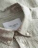 Les Deux Kristian linen shirt ivory olive night online kopen