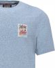 Scotch & Soda Mlange crewneck jersey t shirt , Blauw, Heren online kopen
