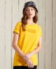 Superdry T shirt met tekst en borduursels springs yellow online kopen