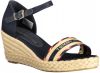 Tommy Hilfiger Webbing Location Pruik sandalen , Blauw, Dames online kopen