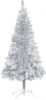 VidaXL Kunstkerstboom met standaard 180 cm PET zilverkleurig online kopen