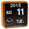 Karlsson Wall Clock Mini Flip Orange Casing, Black Dial online kopen