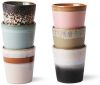 HKliving Koffiekopjes Oberon 70's keramiek set van 6 online kopen