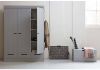 WOOOD Kledingkast 'Connect' 3 deuren en 3 laden, kleur betongrijs online kopen
